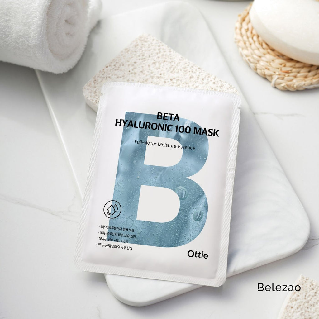 Mascarilla coreana con 5 tipos de ácido hialurónico y bambú biodegradable ✨