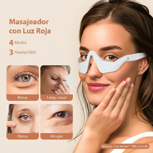 LiftEye Pro™ — Masajeador EMS Antiojeras con Luz Roja