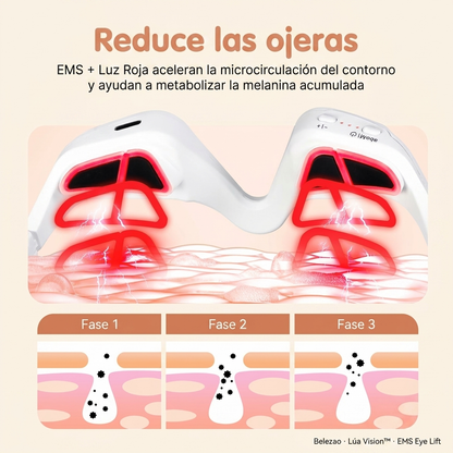 LiftEye Pro™ — Masajeador EMS Antiojeras con Luz Roja