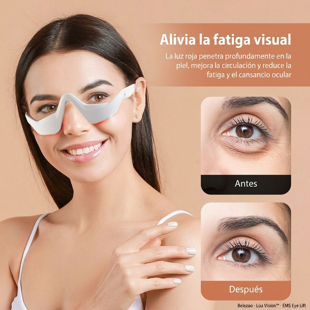 LiftEye Pro™ — Masajeador EMS Antiojeras con Luz Roja