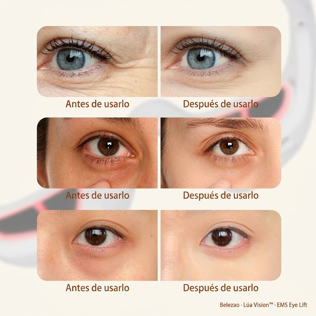 LiftEye Pro™ — Masajeador EMS Antiojeras con Luz Roja