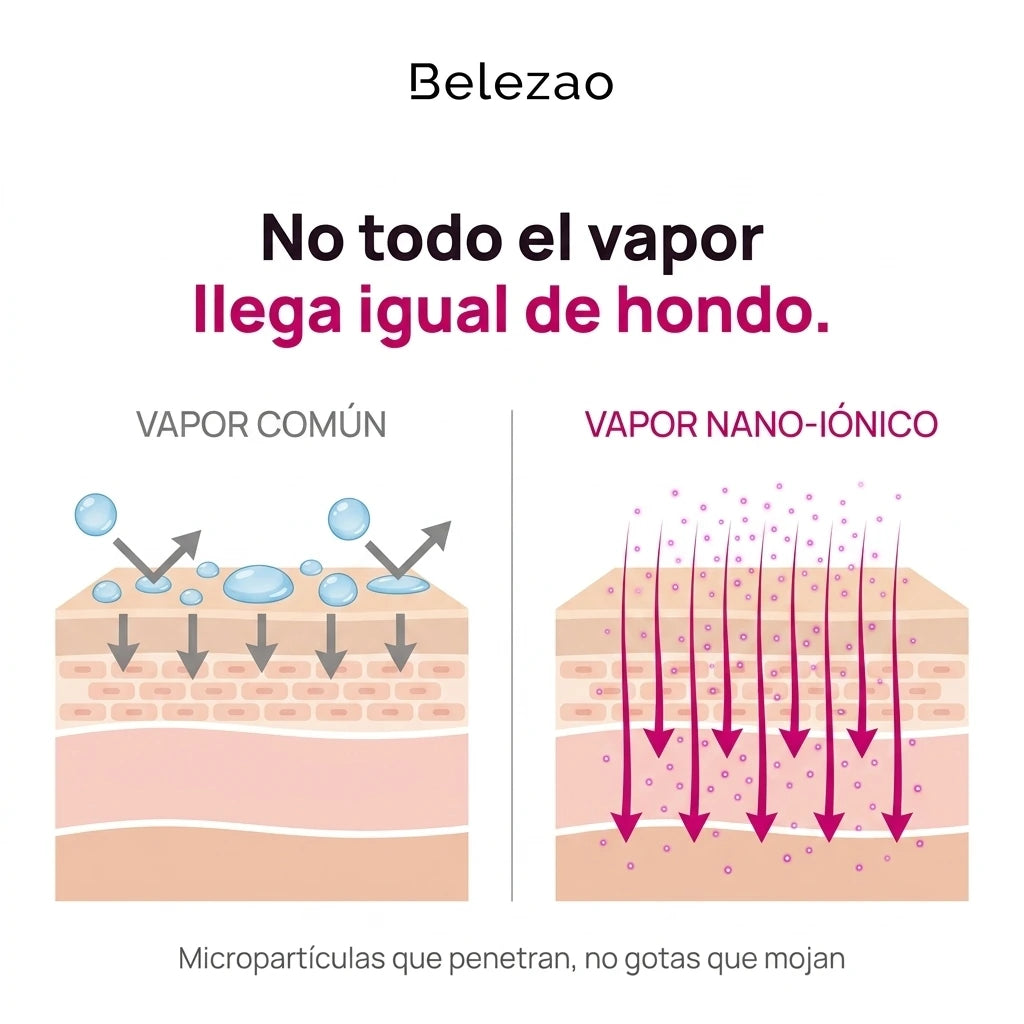 Vapor comun frente a vapor nano-ionico